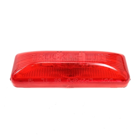 Truck-Lite Base Mount, Incandescent, Red Rectangular, 2 Bulb, Marker Clearance Light, PC, Fit 'N Forget M/C 19200RP